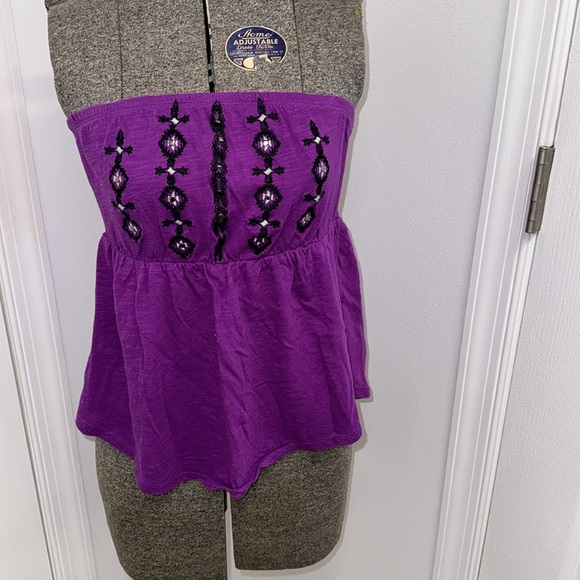 💟 SALE Women’s size Large Maurices Flare Tube Top - Picture 2 of 7